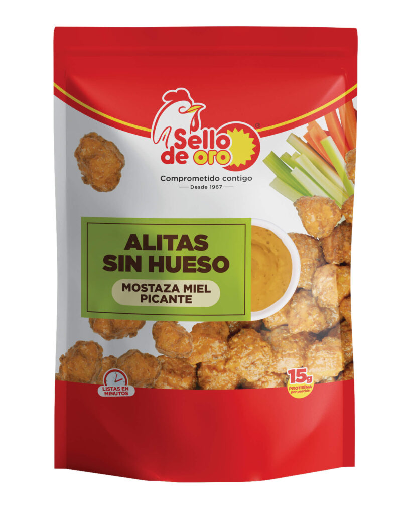 Alitas sin Hueso – Mostaza Miel picante