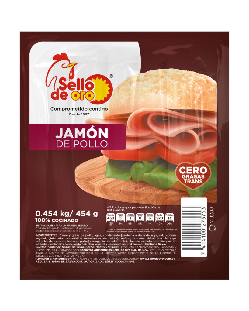 Jamón de pollo