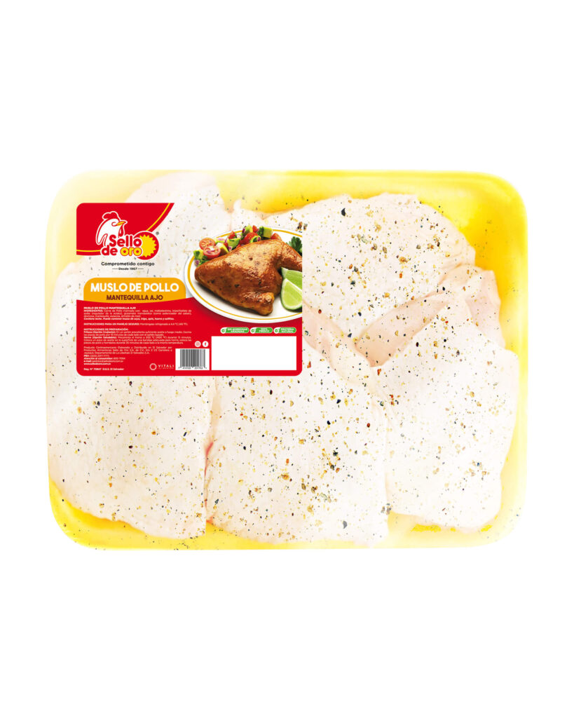 Muslo de Pollo mantequilla ajo