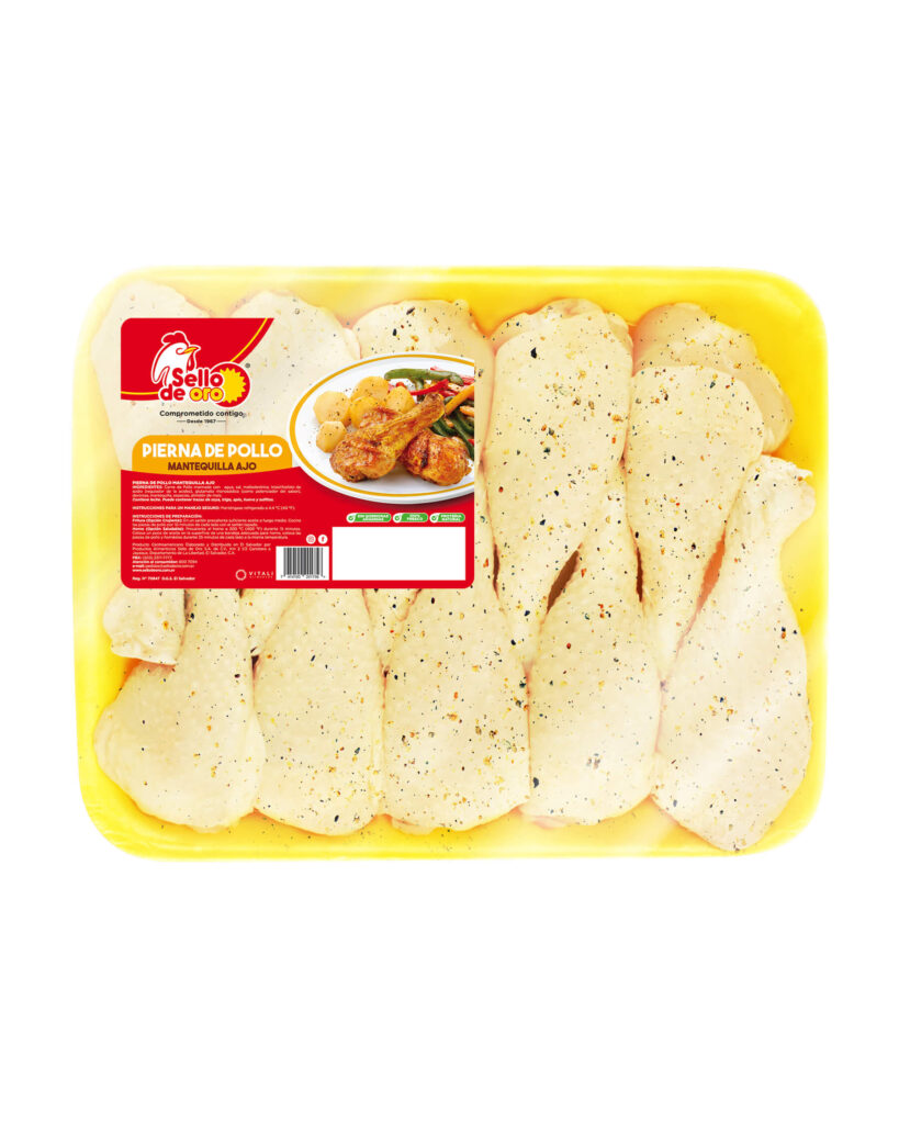 Pierna de Pollo mantequilla ajo